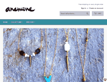 Tablet Screenshot of anemonejewelry.com